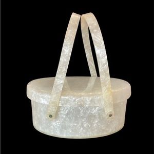 Rare Vintage Llewelyn  LUCITE Handbag